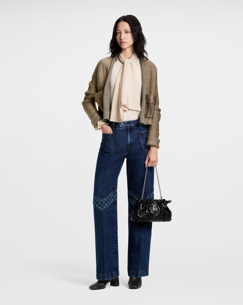 Discontinued Product Obs 12 Blouse à lavallière et manches évasées | Louis Vuitton ®