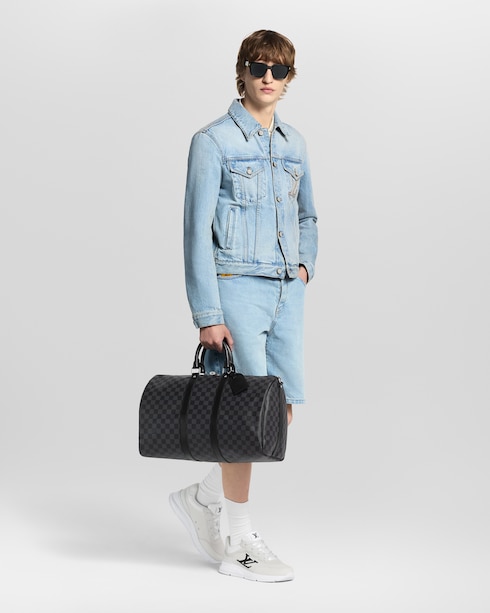 Toile Damier Graphite Sacs de voyage et Bagages roulants Personnalisation Keepall Bandoulière 45 | Louis Vuitton ®