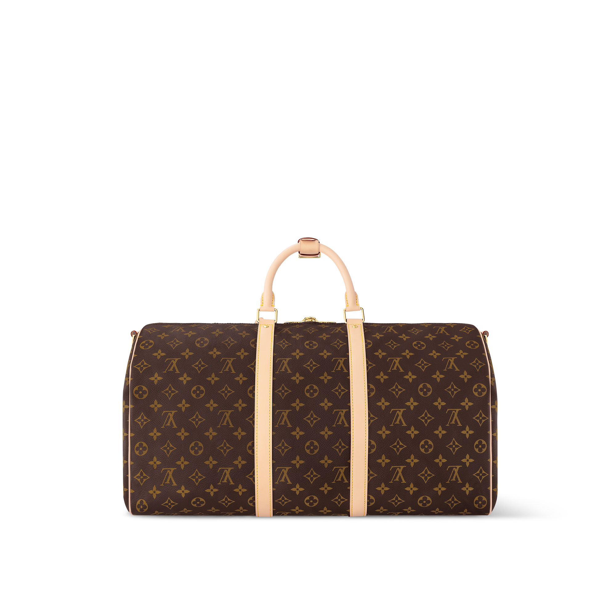 Canvas Monogram Personalización Artículos de Piel } Bolsa de viaje Keepall 50 | Louis Vuitton ® (Ampliar producto)