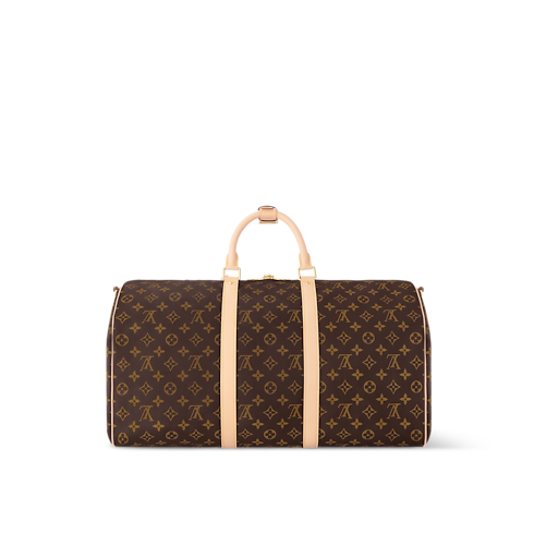 Canvas Monogram Personalización Artículos de Piel } Bolsa de viaje Keepall 50 | Louis Vuitton ® (Ampliar producto)