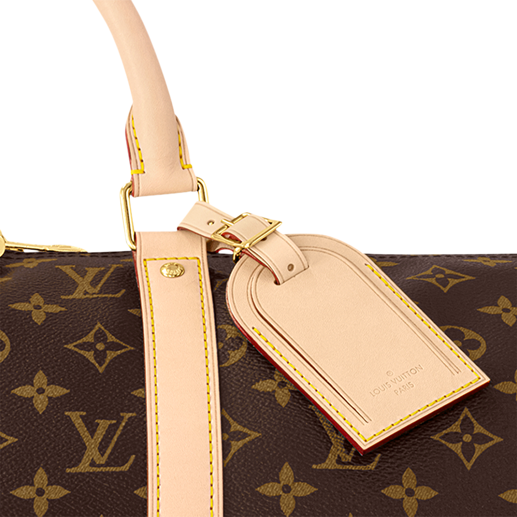 Canvas Monogram Personalización Artículos de Piel } Bolsa de viaje Keepall 50 | Louis Vuitton ® (Ampliar producto)