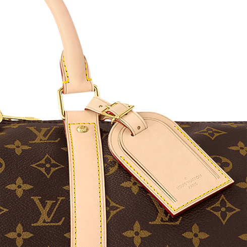 Canvas Monogram Personalización Artículos de Piel } Bolsa de viaje Keepall 50 | Louis Vuitton ® (Ampliar producto)