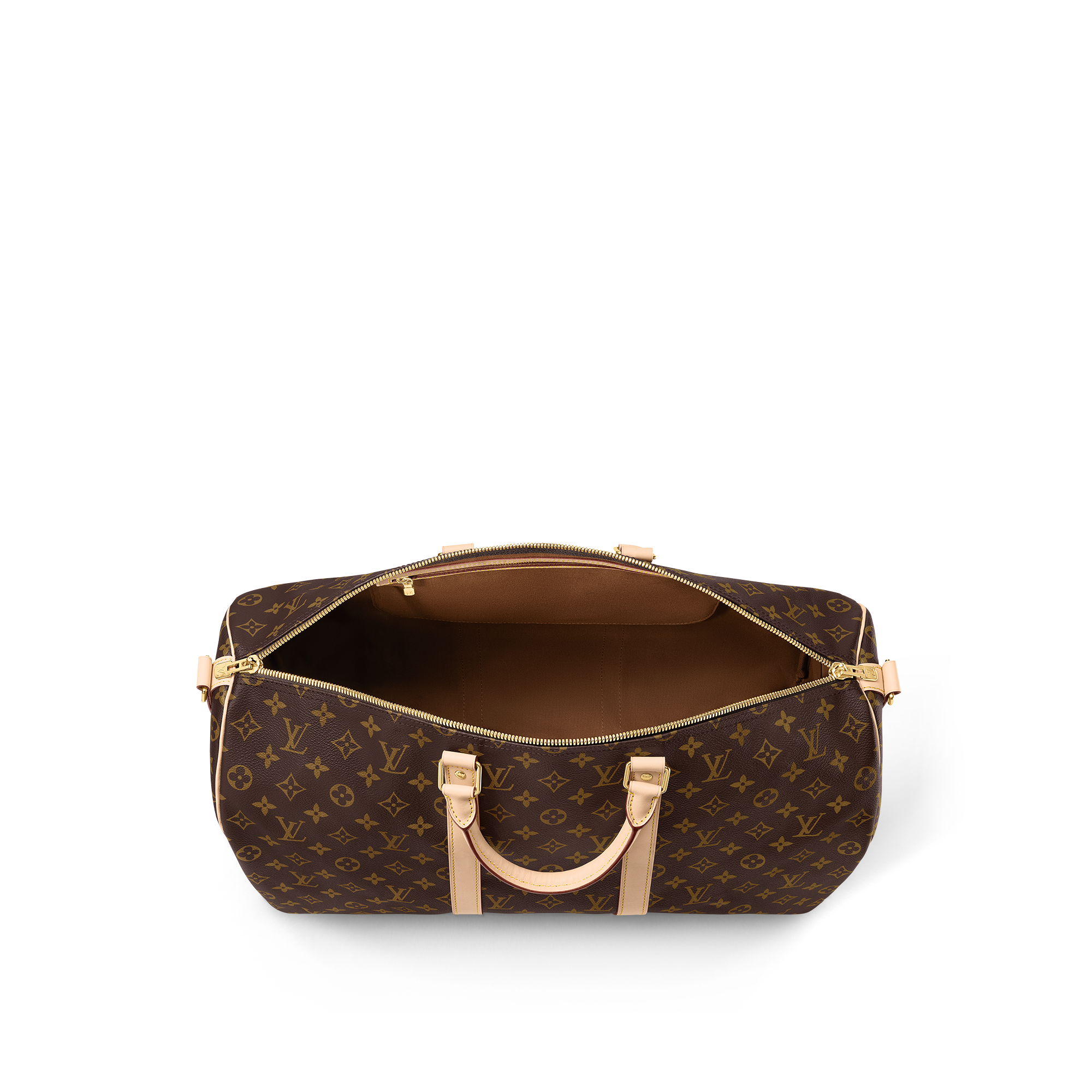 Canvas Monogram Personalización Artículos de Piel } Bolsa de viaje Keepall 50 | Louis Vuitton ® (Ampliar producto)