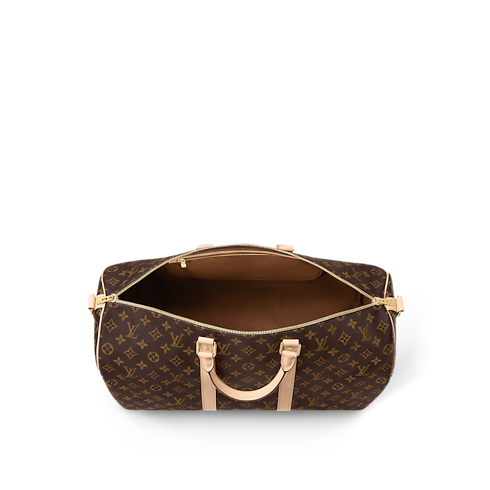 Canvas Monogram Personalización Artículos de Piel } Bolsa de viaje Keepall 50 | Louis Vuitton ® (Ampliar producto)