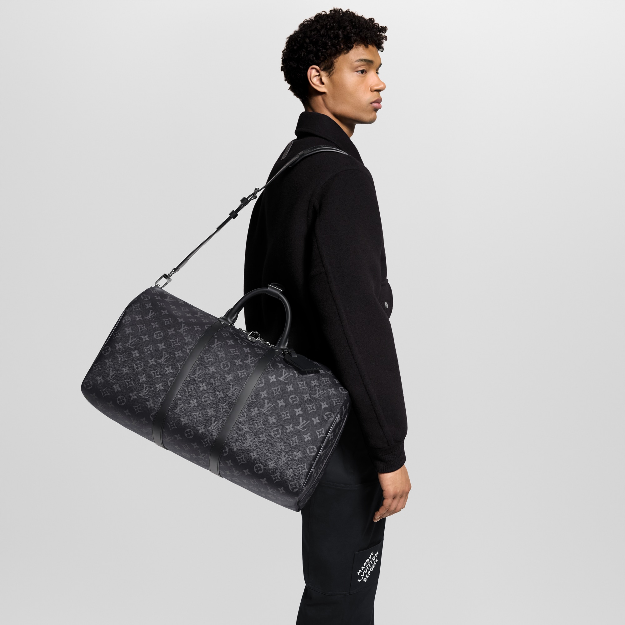 Monogram Eclipse Bolsas para Hombre LV Icons Bolsa de viaje Keepall 50 con correa | Louis Vuitton ® (Ampliar producto)