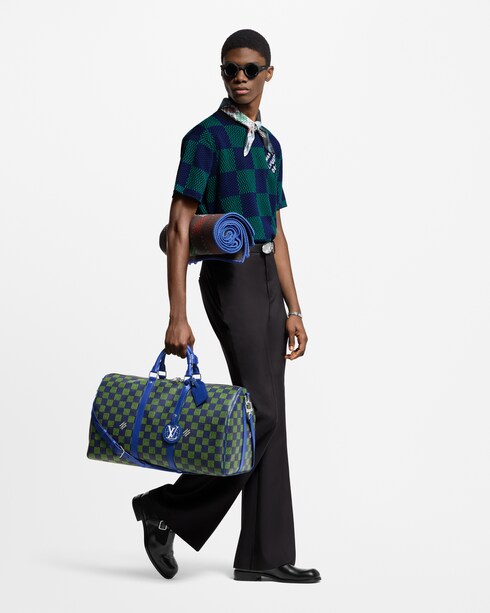 Damier Other Bolsas para Hombre LV Icons Bolsa de viaje Keepall 50 con correa | Louis Vuitton ®