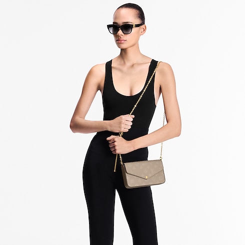 Monogram Empreinte Carteras y artículos de piel pequeños Carteras con cadena y Micro Bolsas Bolsa Félicie Pochette | Louis Vuitton ® (Ampliar producto)