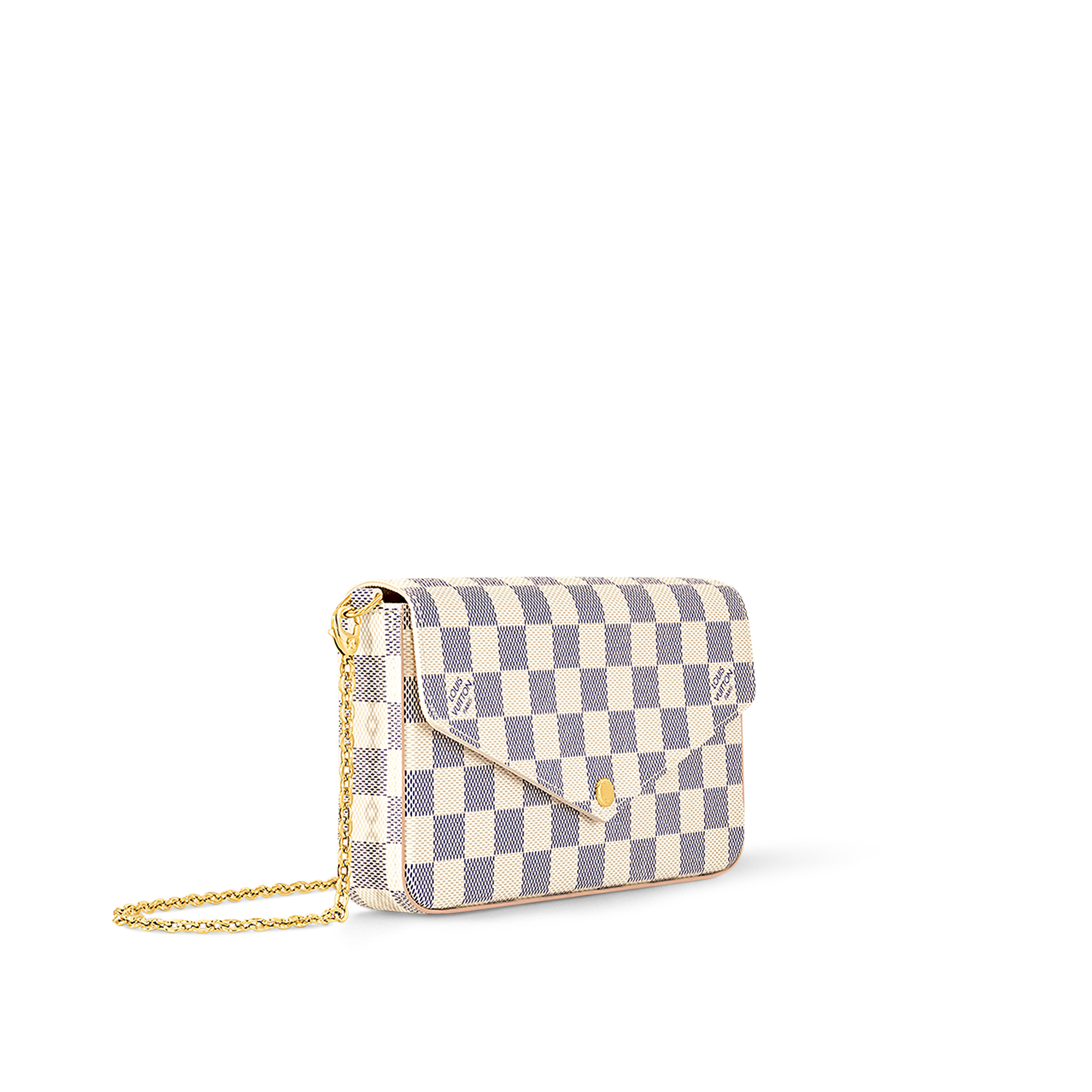 Damier Azur Canvas  Carteras y artículos de piel pequeños Carteras con cadena y Micro Bolsas Bolsa Félicie Pochette | Louis Vuitton ® (Ampliar producto)