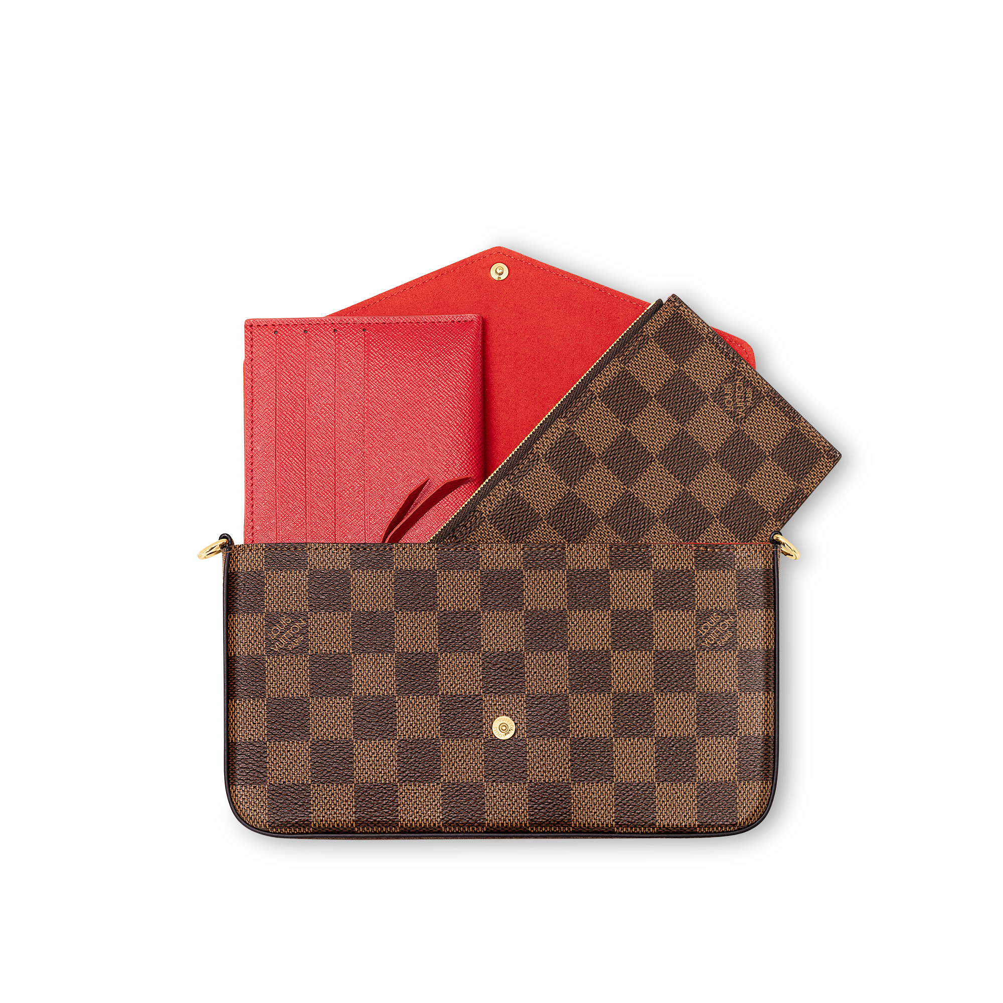 Damier Ebene Canvas Carteras y artículos de piel pequeños Carteras con cadena y Micro Bolsas Bolsa Félicie Pochette | Louis Vuitton ® (Ampliar producto)