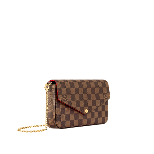 Damier Ebene Canvas Carteras y artículos de piel pequeños Carteras con cadena y Micro Bolsas Bolsa Félicie Pochette | Louis Vuitton ® (Ampliar producto)