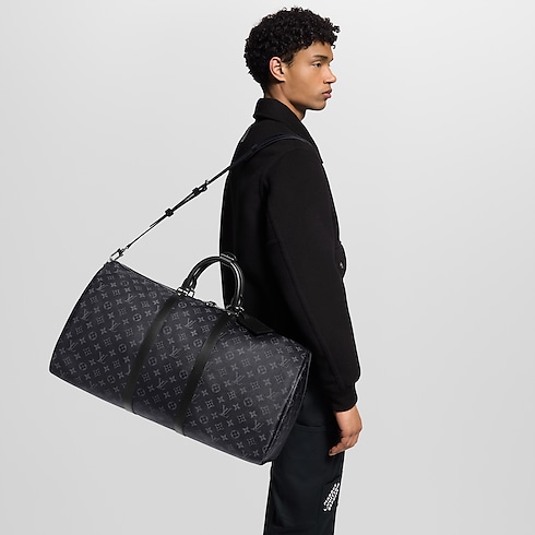 Monogram Eclipse Personalización Personalización Equipaje Bolsa Keepall 55 Mon Monogram | Louis Vuitton ® (Ampliar producto)