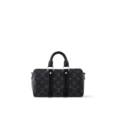 Monogram Eclipse Bolsas All Collections Bolsa Keepall con correa 25 | Louis Vuitton ® (Ampliar producto)