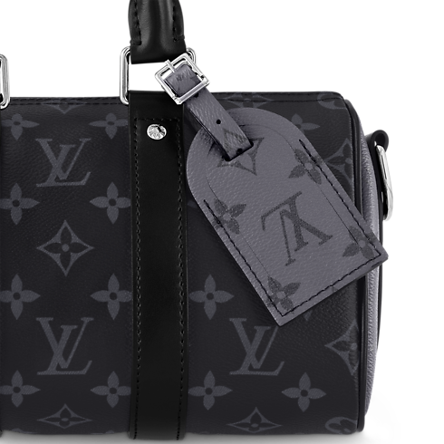 Monogram Eclipse Bolsas All Collections Bolsa Keepall con correa 25 | Louis Vuitton ® (Ampliar producto)
