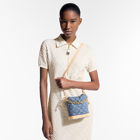 Monogram Denim Carteras y artículos de piel pequeños Carteras con cadena y Micro Bolsas Bolsa Nano Noé | Louis Vuitton ® (Ampliar producto)
