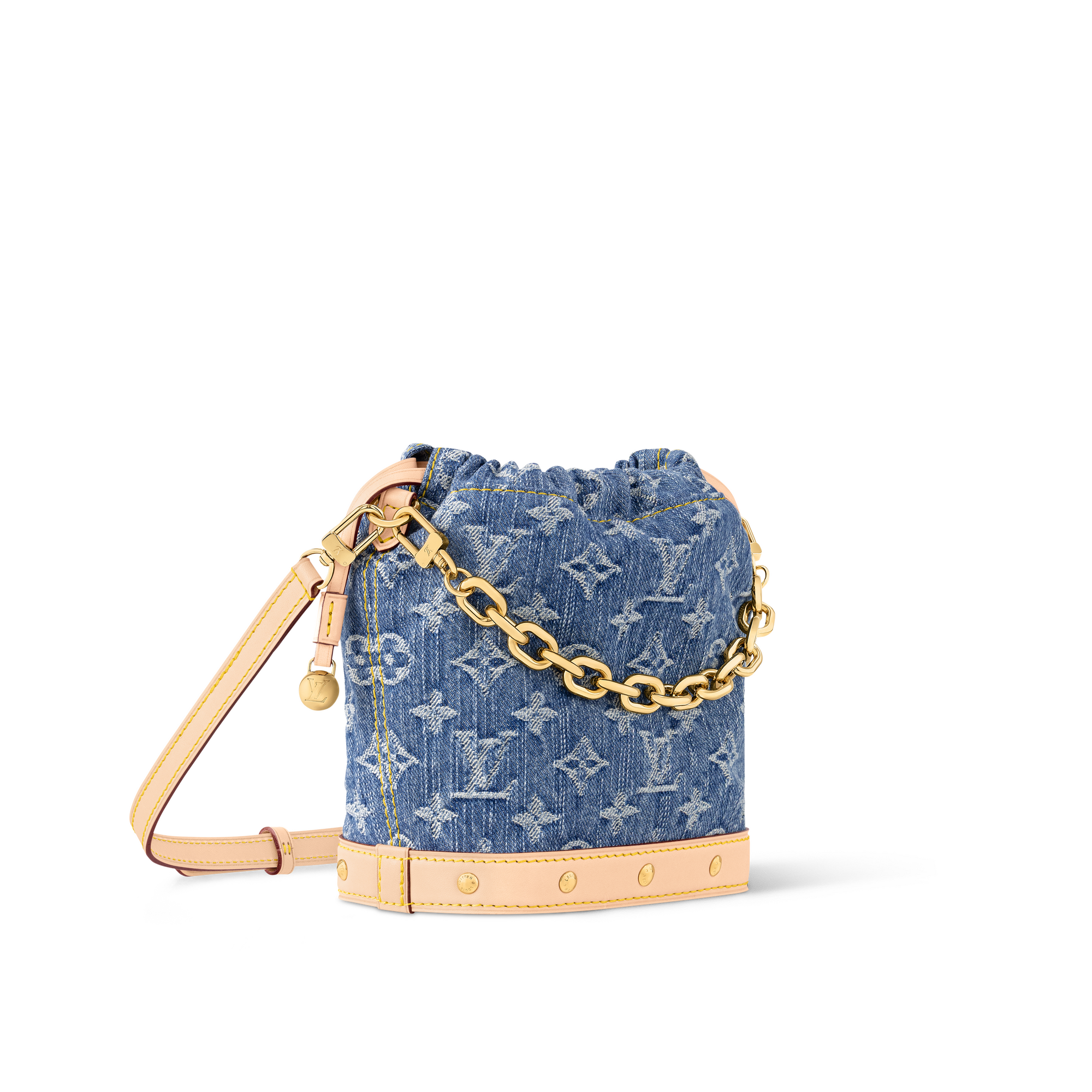 Monogram Denim Carteras y artículos de piel pequeños Carteras con cadena y Micro Bolsas Bolsa Nano Noé | Louis Vuitton ® (Ampliar producto)