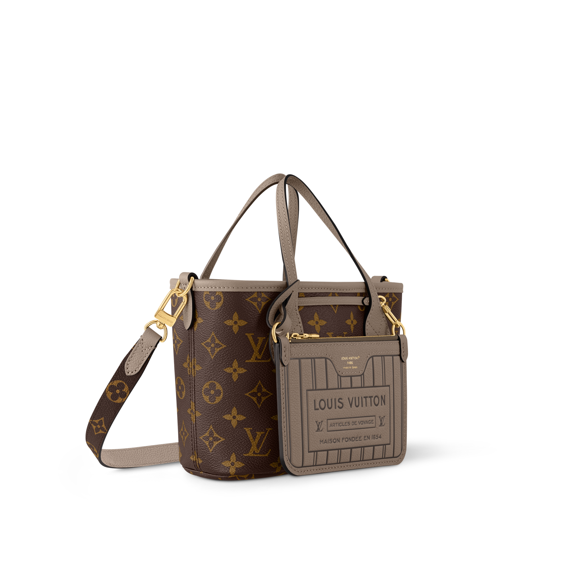  Bolsas para Mujer LV Icons Bolsa Neverfull Inside Out BB con correa | Louis Vuitton ® (Ampliar producto)