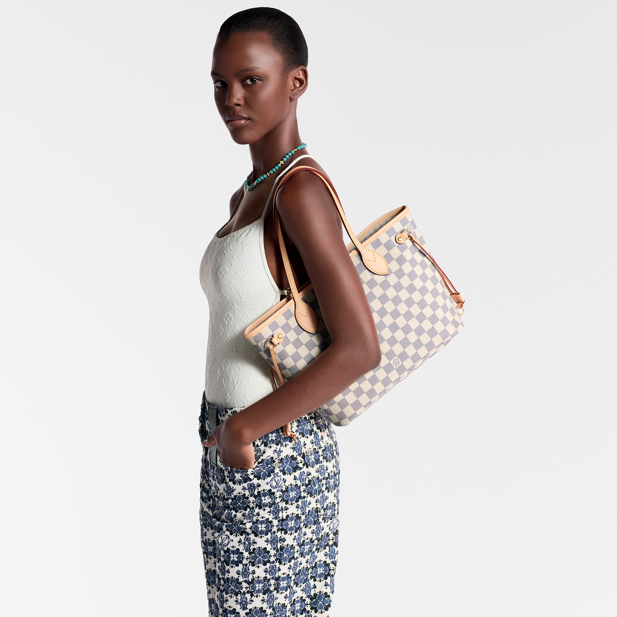 Damier Azur Canvas Bolsas de mano Todas las colecciones Bolsa Neverfull PM | Louis Vuitton ® (Ampliar producto)