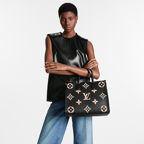 Bicolor Monogram Empreinte Leather Bolsas de mano Todas las colecciones Bolsa OnTheGo MM | Louis Vuitton ® (Ampliar producto)