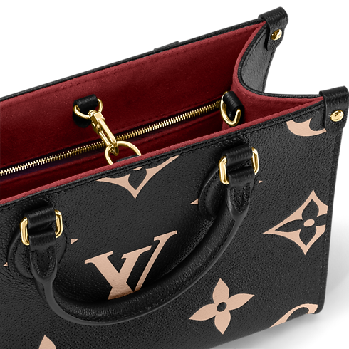 Bicolor Monogram Empreinte Leather Bolsas de mano Todas las colecciones Bolsa OnTheGo PM | Louis Vuitton ® (Ampliar producto)