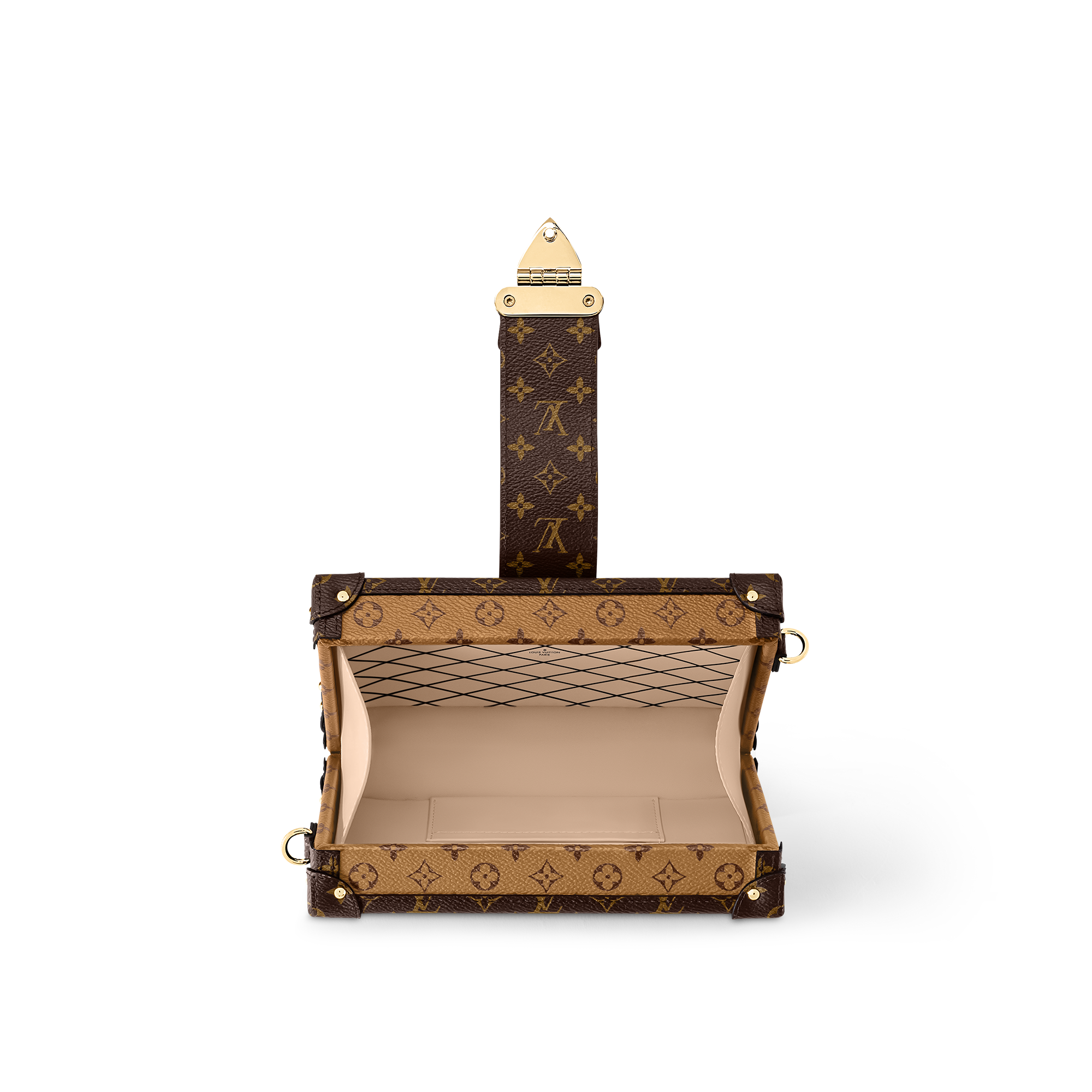 Canvas Monogram Reverse Bolsas de mano Todas las bolsas de mano Bolsa Petite Malle | Louis Vuitton ® (Ampliar producto)