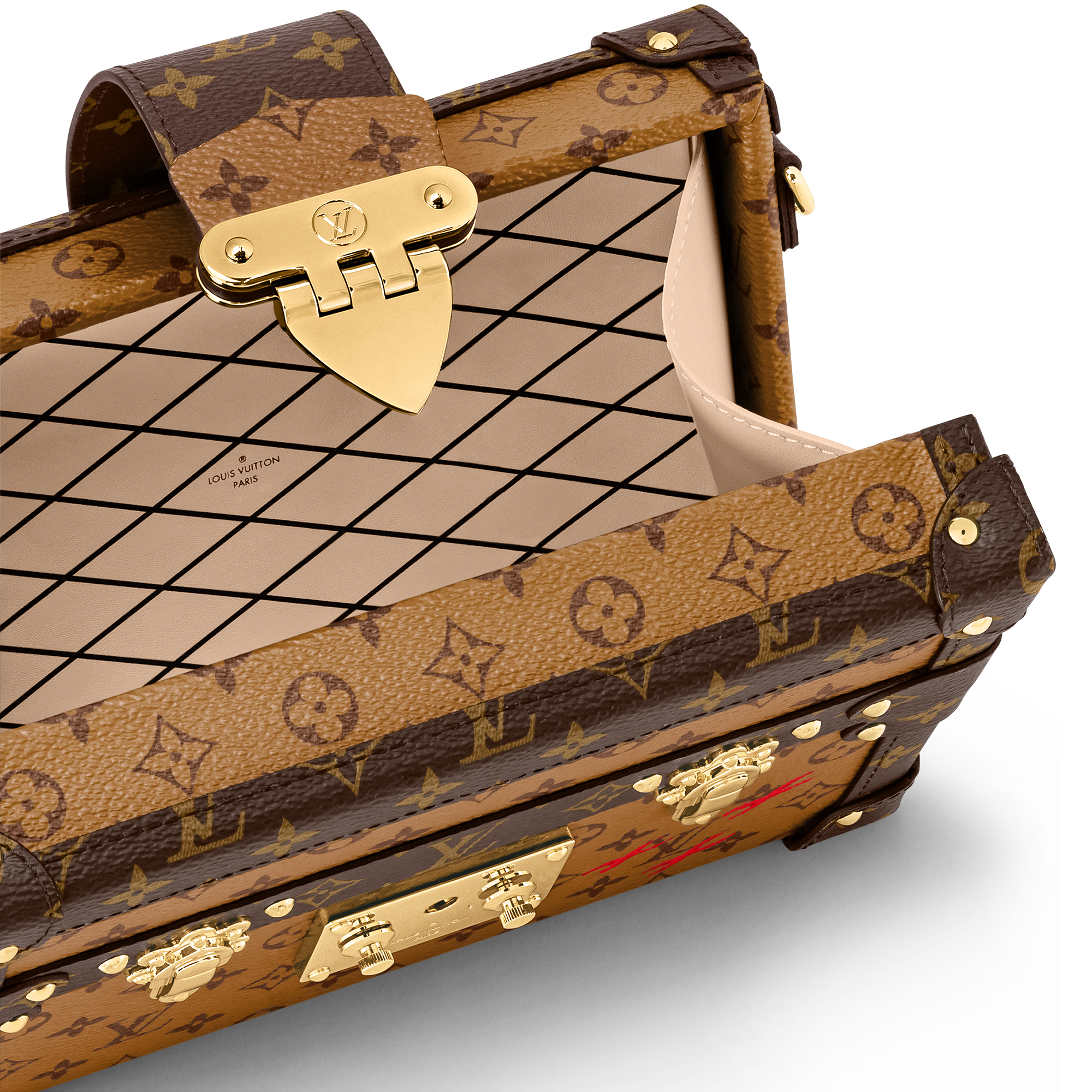 Canvas Monogram Reverse Bolsas de mano Todas las bolsas de mano Bolsa Petite Malle | Louis Vuitton ® (Ampliar producto)