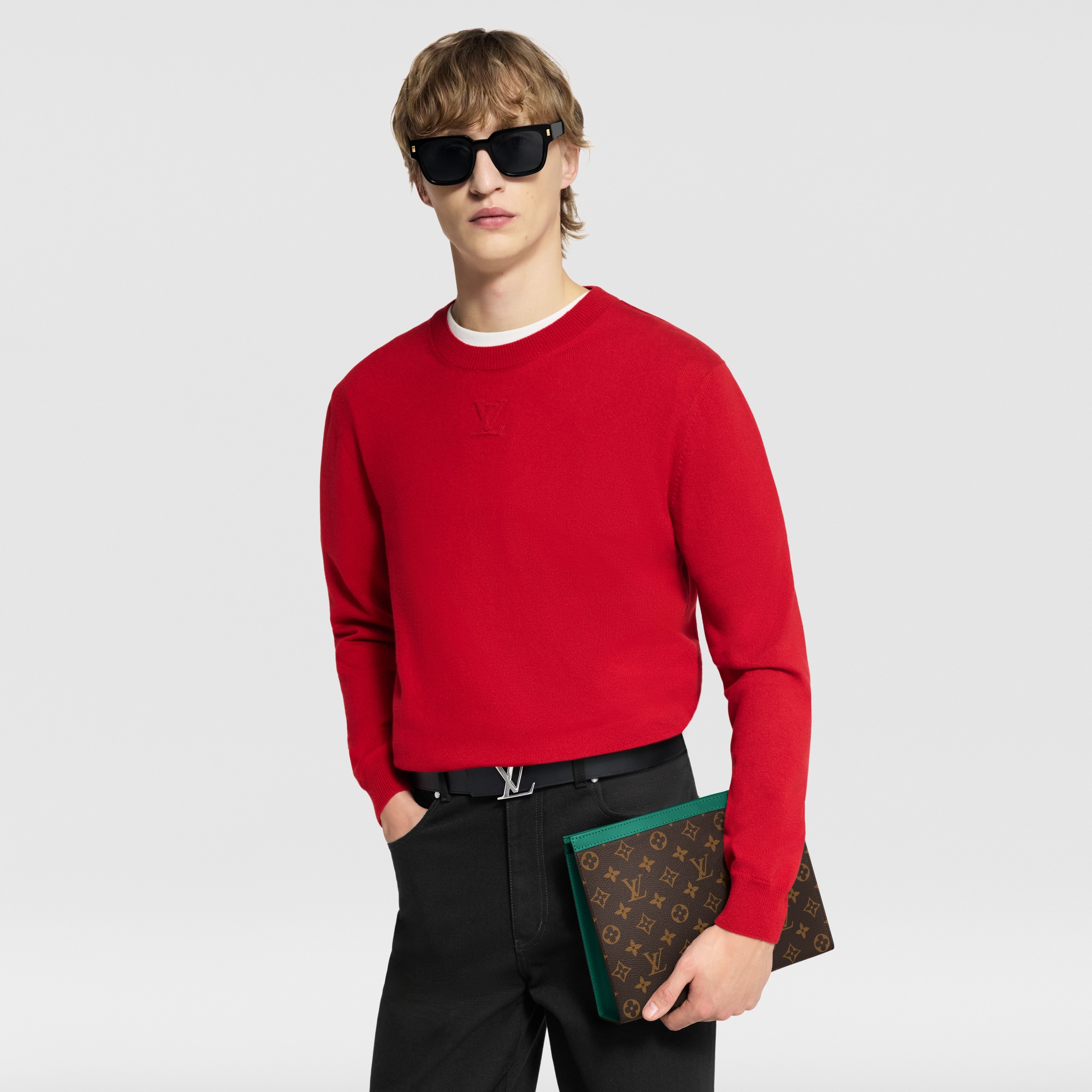 Canvas Monogram Macassar For Him } Bolsa Pochette Voyage MM | Louis Vuitton ® (Ampliar producto)