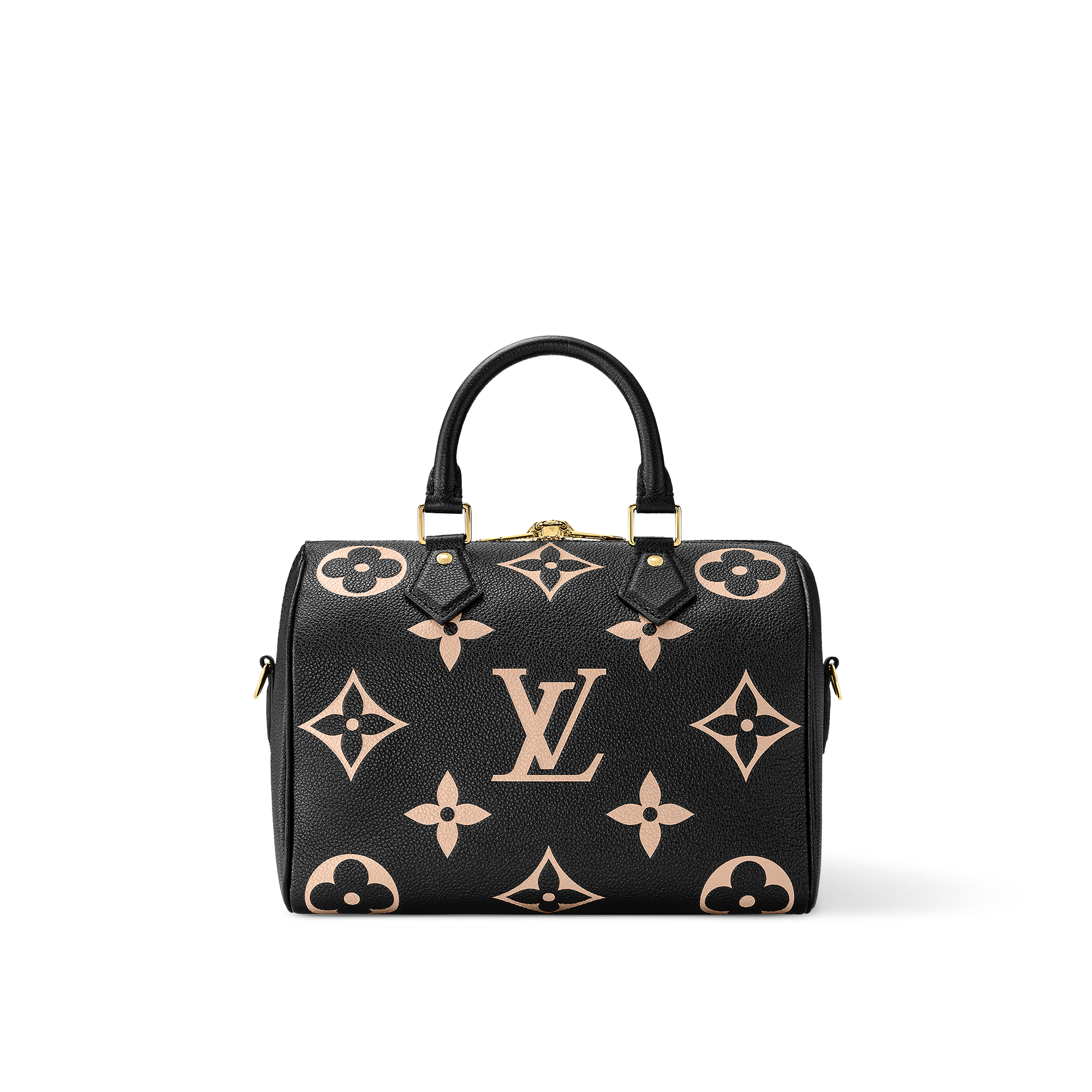 Bicolor Monogram Empreinte Leather Bolsas de mano Todas las bolsas de mano Bolsa Speedy 25 con correa | Louis Vuitton ® (Ampliar producto)