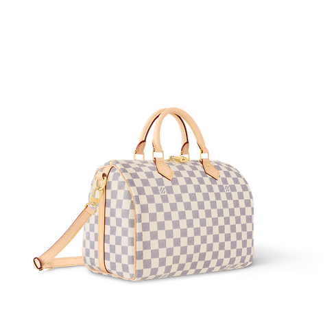 Damier Azur Canvas Bolsas de mano Todas las bolsas de mano Bolsa Speedy 30 con correa | Louis Vuitton ® (Ampliar producto)
