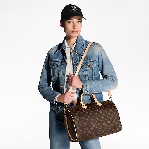 Monogram Personalización Personalización Bolsas & Artículos Pequeños de Piel Bolsa Speedy 35 con correa Mon Monogram | Louis Vuitton ® (Ampliar producto)