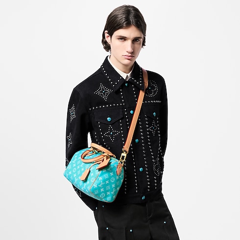 H40 Artículos de Piel y Viaje Desfile Speedy Hombre Bolsa Speedy P9 25 con correa | Louis Vuitton ® (Ampliar producto)