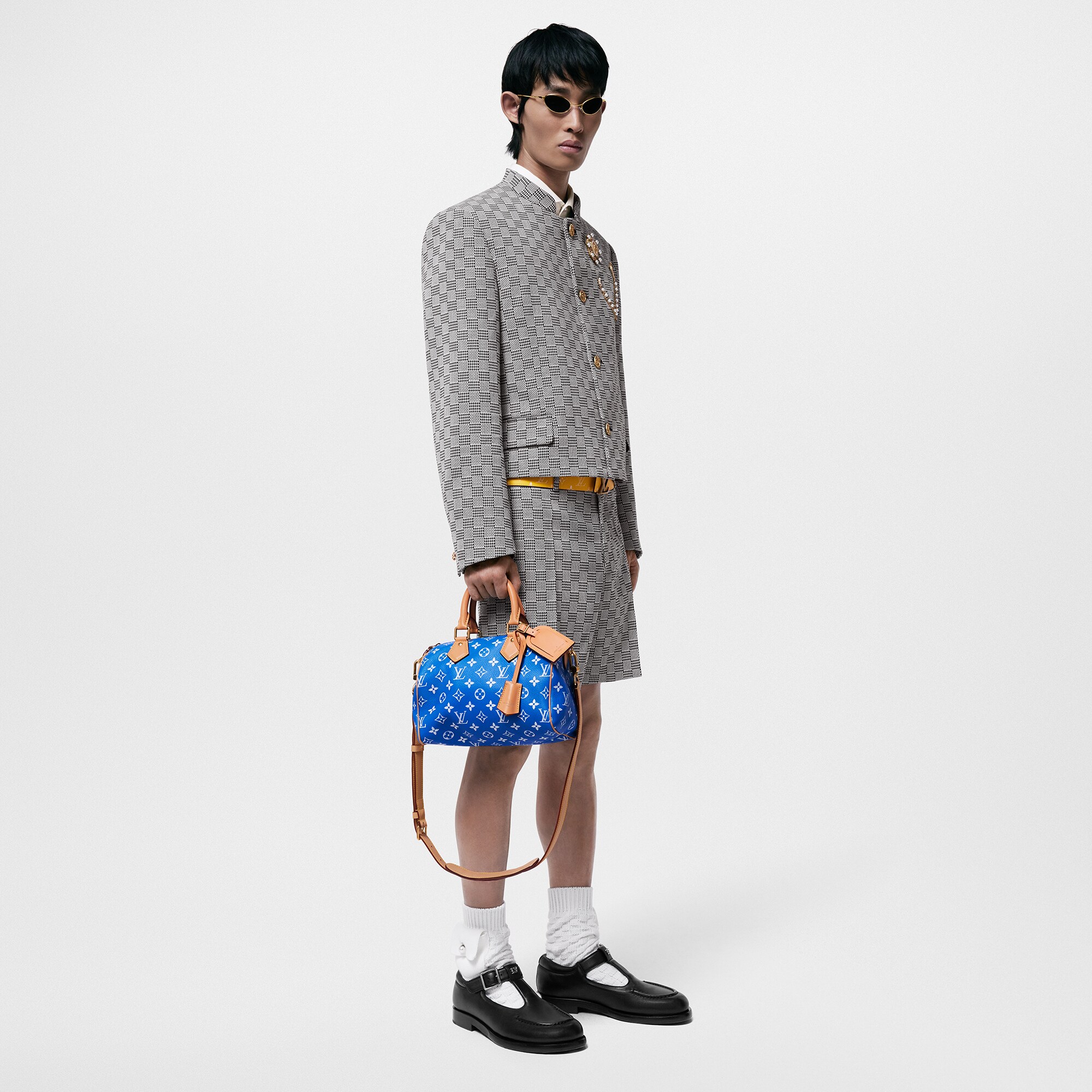 H40 Artículos de Piel y Viaje Desfile Speedy Hombre Bolsa Speedy P9 25 con correa | Louis Vuitton ® (Ampliar producto)