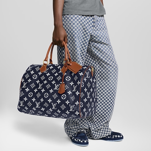 H40 Artículos de Piel y Viaje Desfile Speedy Hombre Bolsa Speedy P9 50 con correa | Louis Vuitton ® (Ampliar producto)