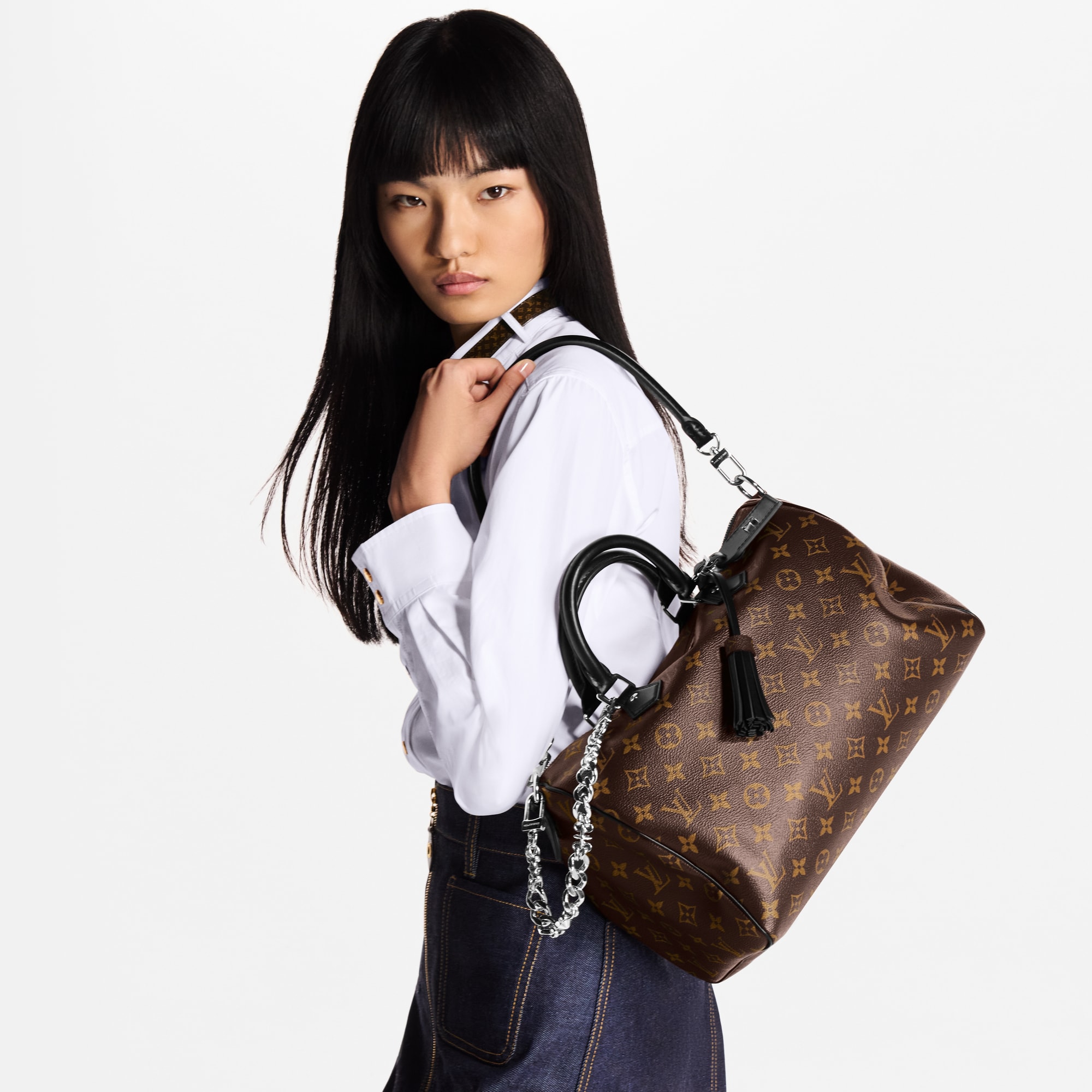 Monogram Bolsas de mano Todas las bolsas de mano Bolsa Speedy Soft 30 Dark | Louis Vuitton ® (Ampliar producto)