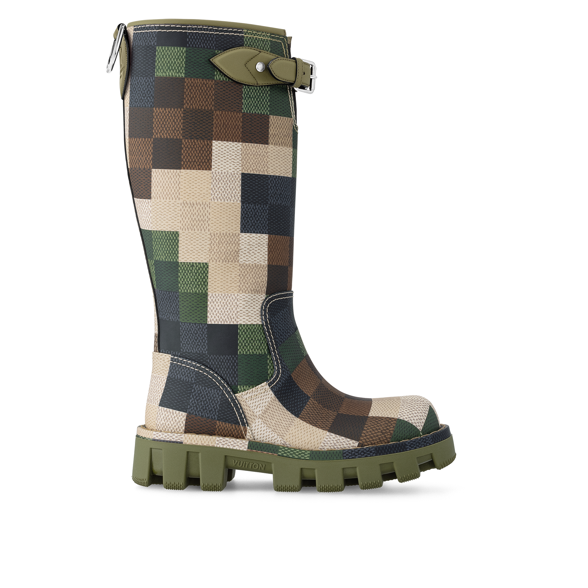  Zapatos Botas Bota alta LV Checker | Louis Vuitton ® (Ampliar producto)
