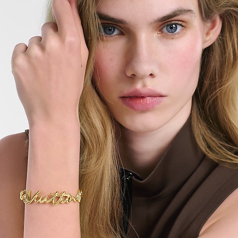 S00 Bisutería Brazaletes Brazalete LV Script | Louis Vuitton ® (Ampliar producto)