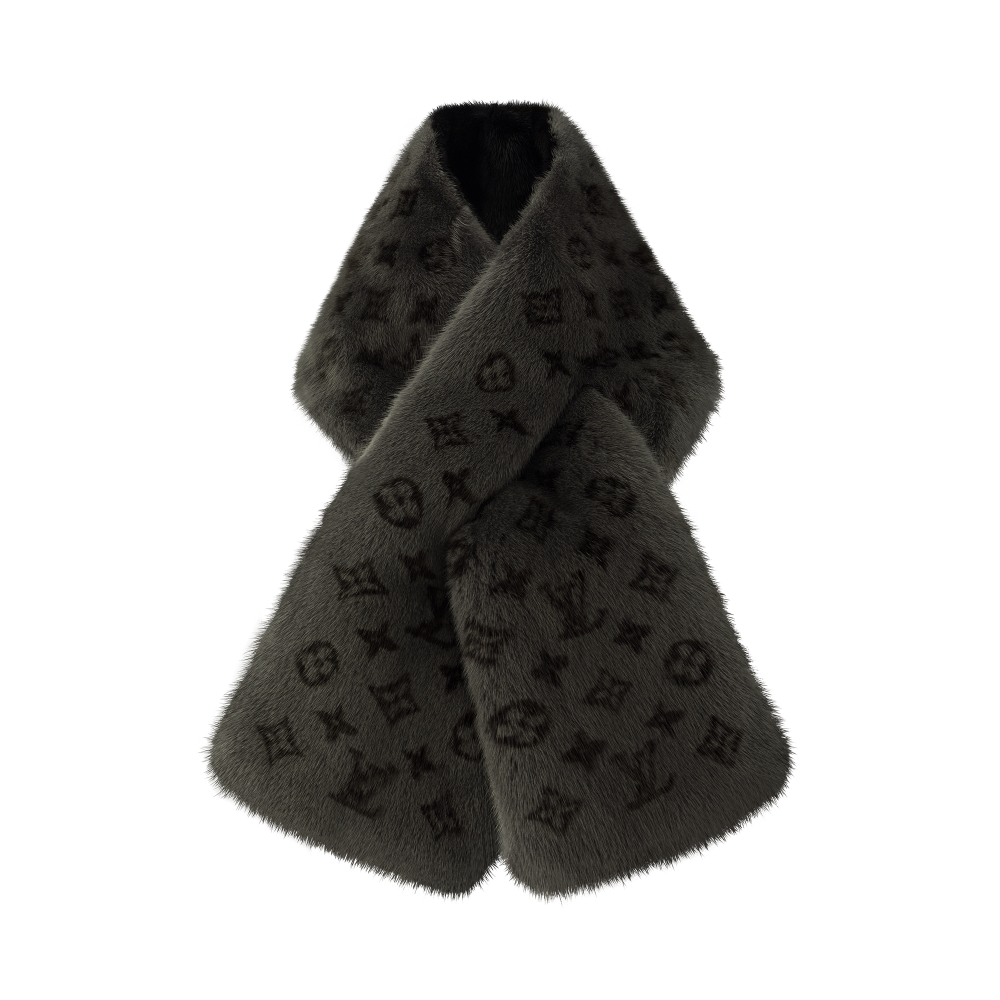 S00 Accesorios Bufandas Bufanda de pelo Monogram Reverse | Louis Vuitton ® (Ampliar producto)