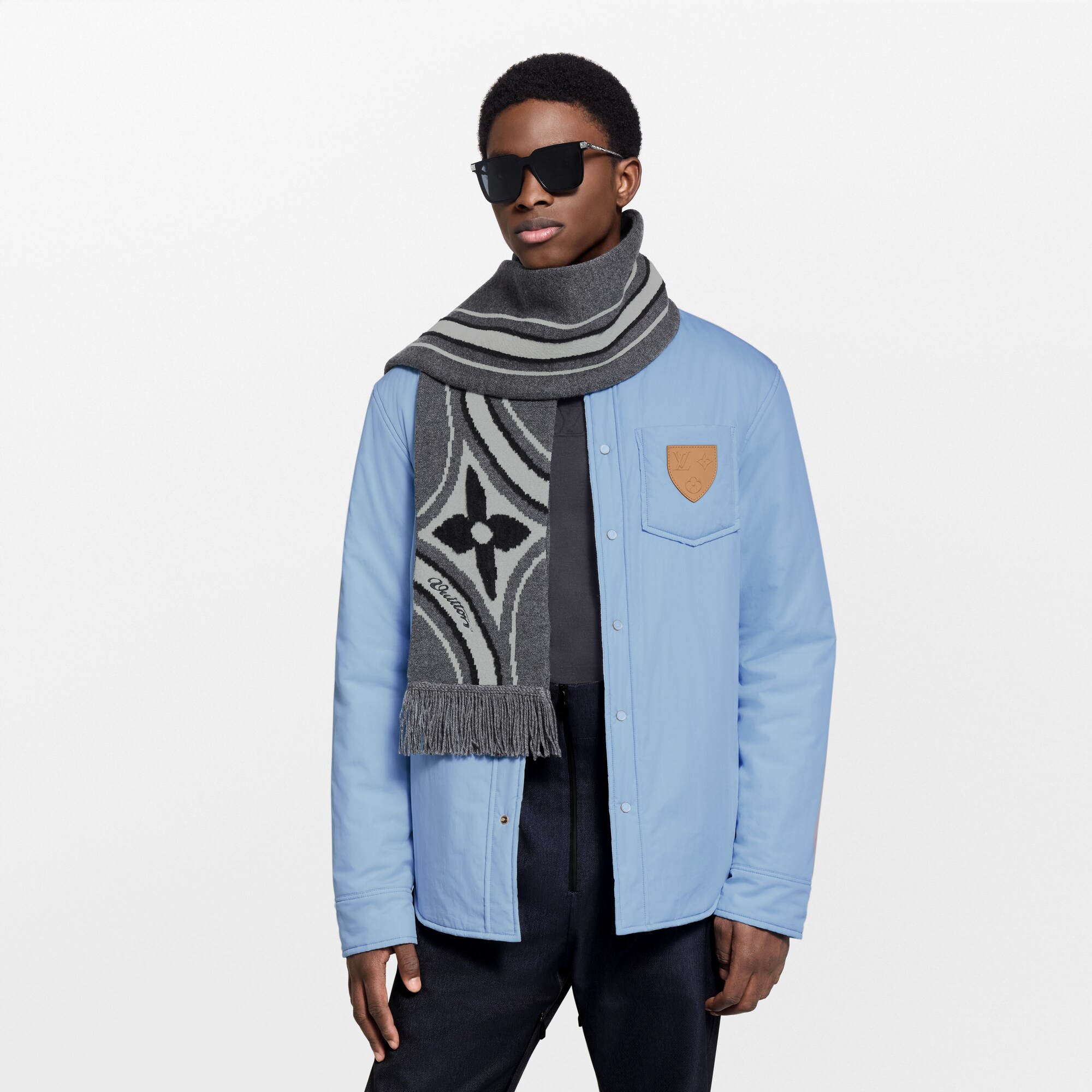 S00 Accesorios Bufandas Bufanda Graphic Flower | Louis Vuitton ® (Ampliar producto)