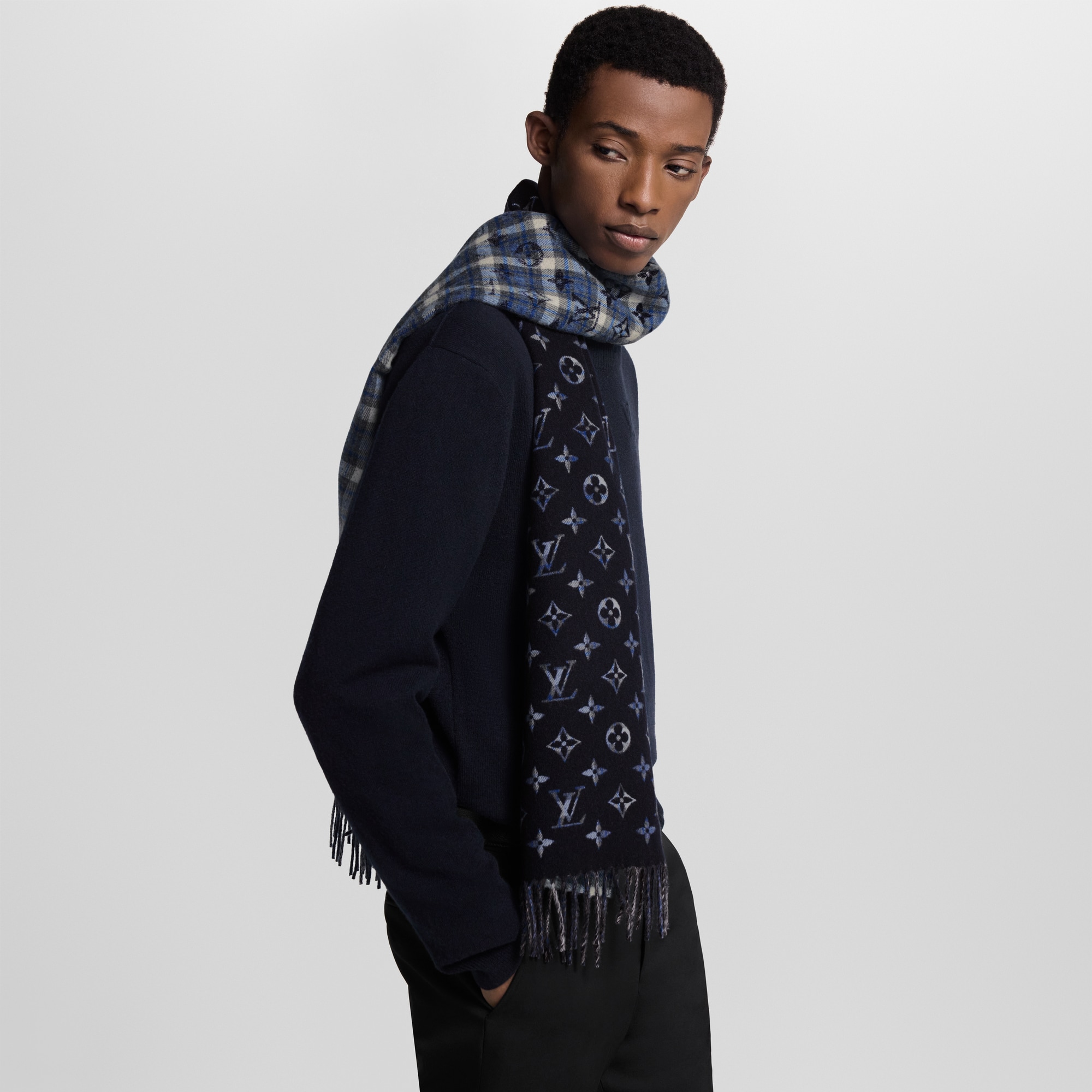 S00 Accesorios Bufandas Bufanda Monograma Gradient Tartan City | Louis Vuitton ® (Ampliar producto)
