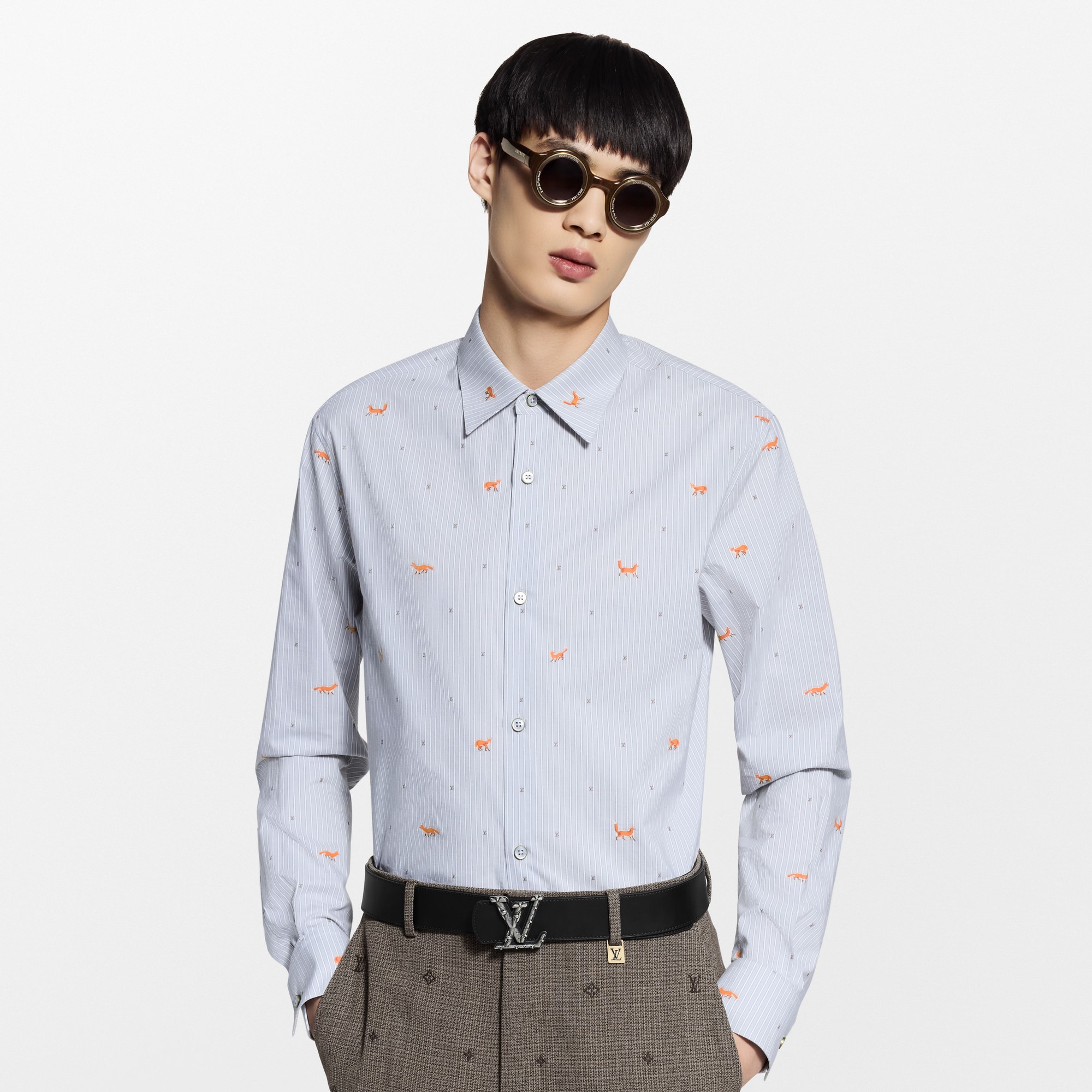  Ready to Wear Camisas Camisa a rayas en fil coupé | Louis Vuitton ® (Ampliar producto)