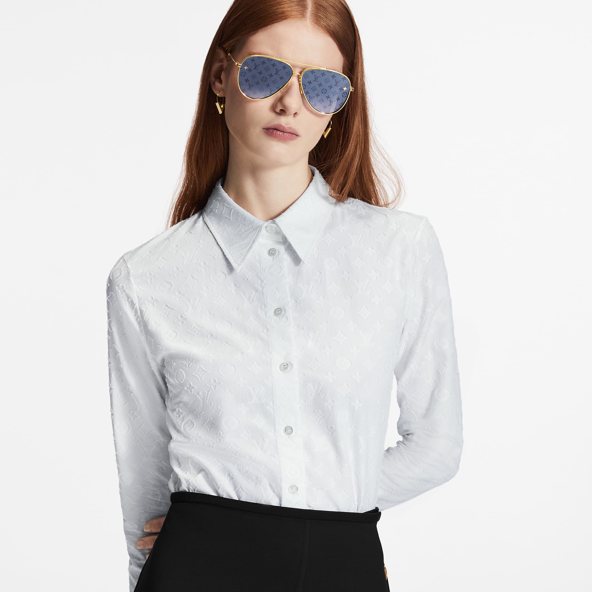  Ready to Wear Tops Camisa ajustada de manga larga | Louis Vuitton ® (Ampliar producto)