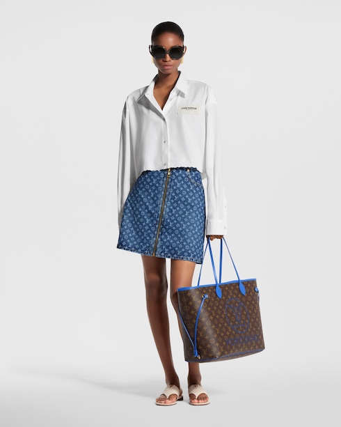 Ready-to-Wear Tops Broderie Trim Cropped Shirt | Louis Vuitton ®