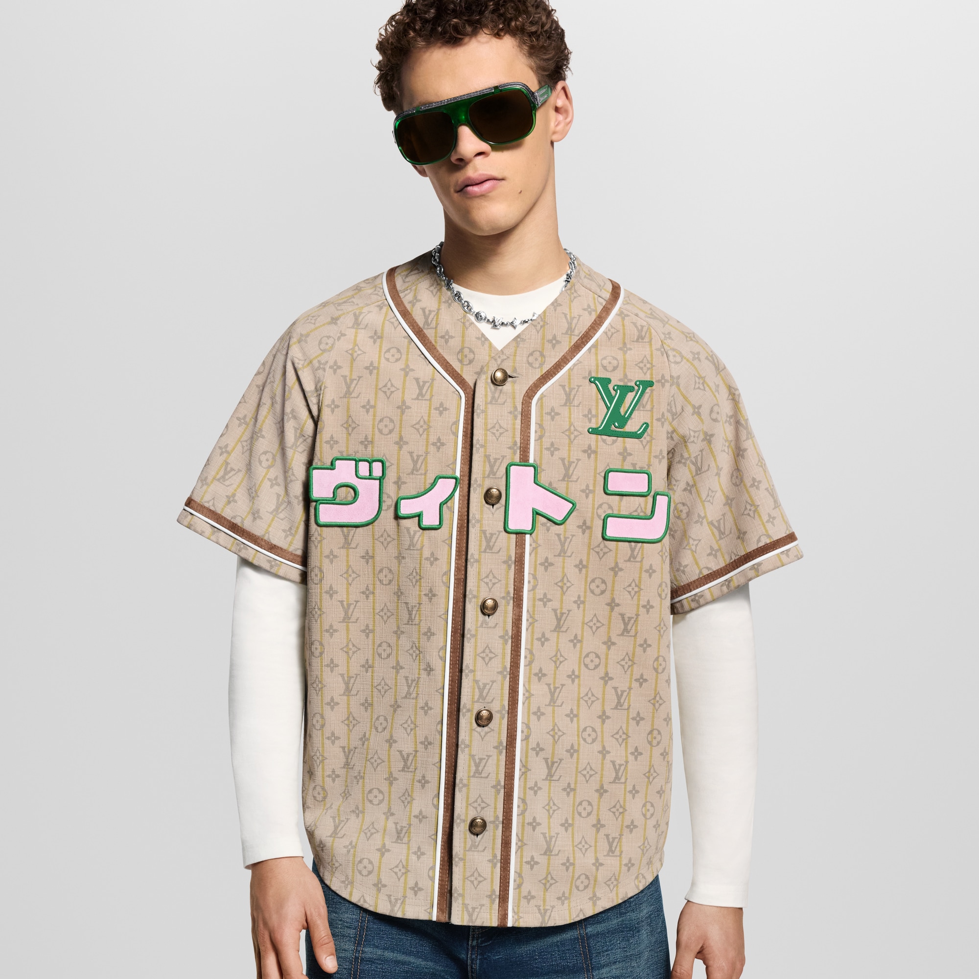  Ready to Wear Todo el Ready-To-Wear Camisa de béisbol en piel | Louis Vuitton ® (Ampliar producto)