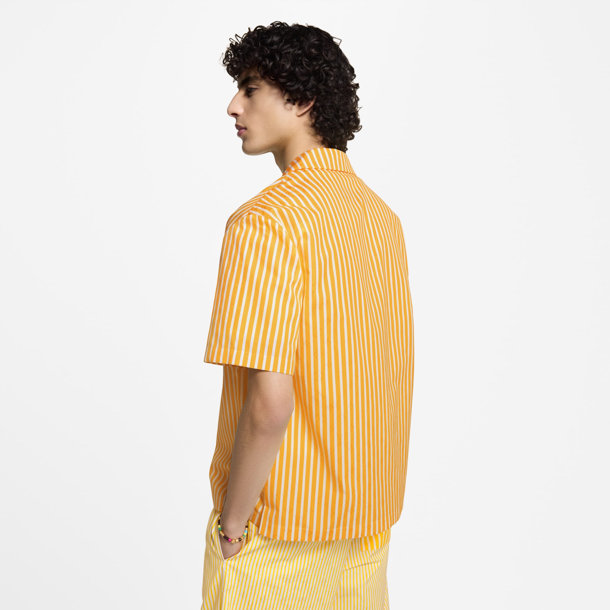  Ready to Wear Camisas Camisa de manga corta con patchwork de rayas Monograma | Louis Vuitton ® (Ampliar producto)