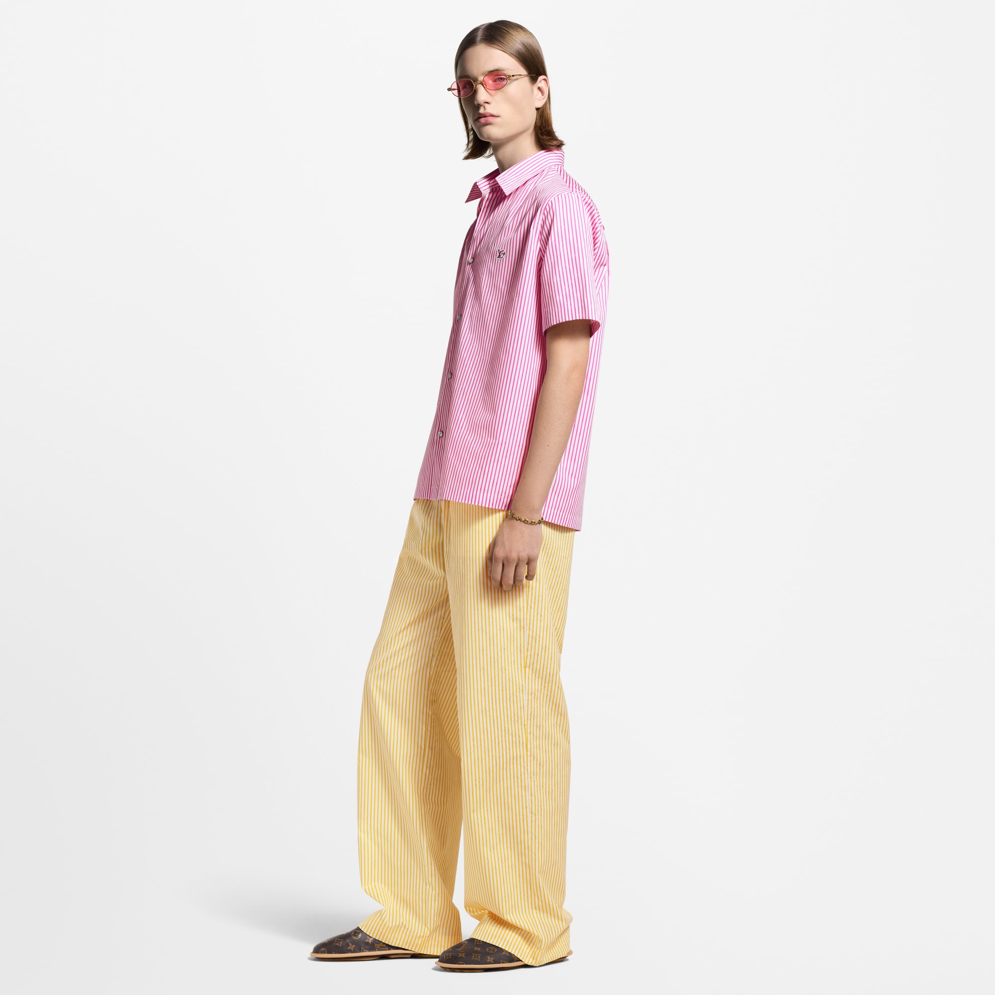  Ready to Wear Camisas Camisa de manga corta de rayas Monograma | Louis Vuitton ® (Ampliar producto)
