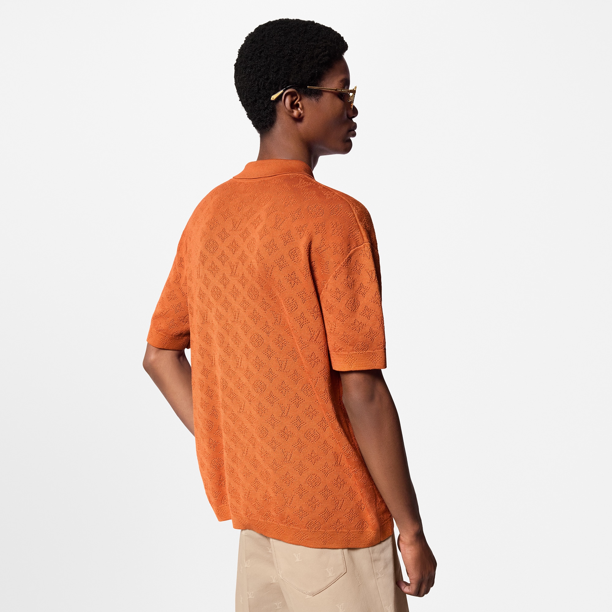  Ready to Wear Camisas Camisa de manga corta en algodón calado Monograma | Louis Vuitton ® (Ampliar producto)