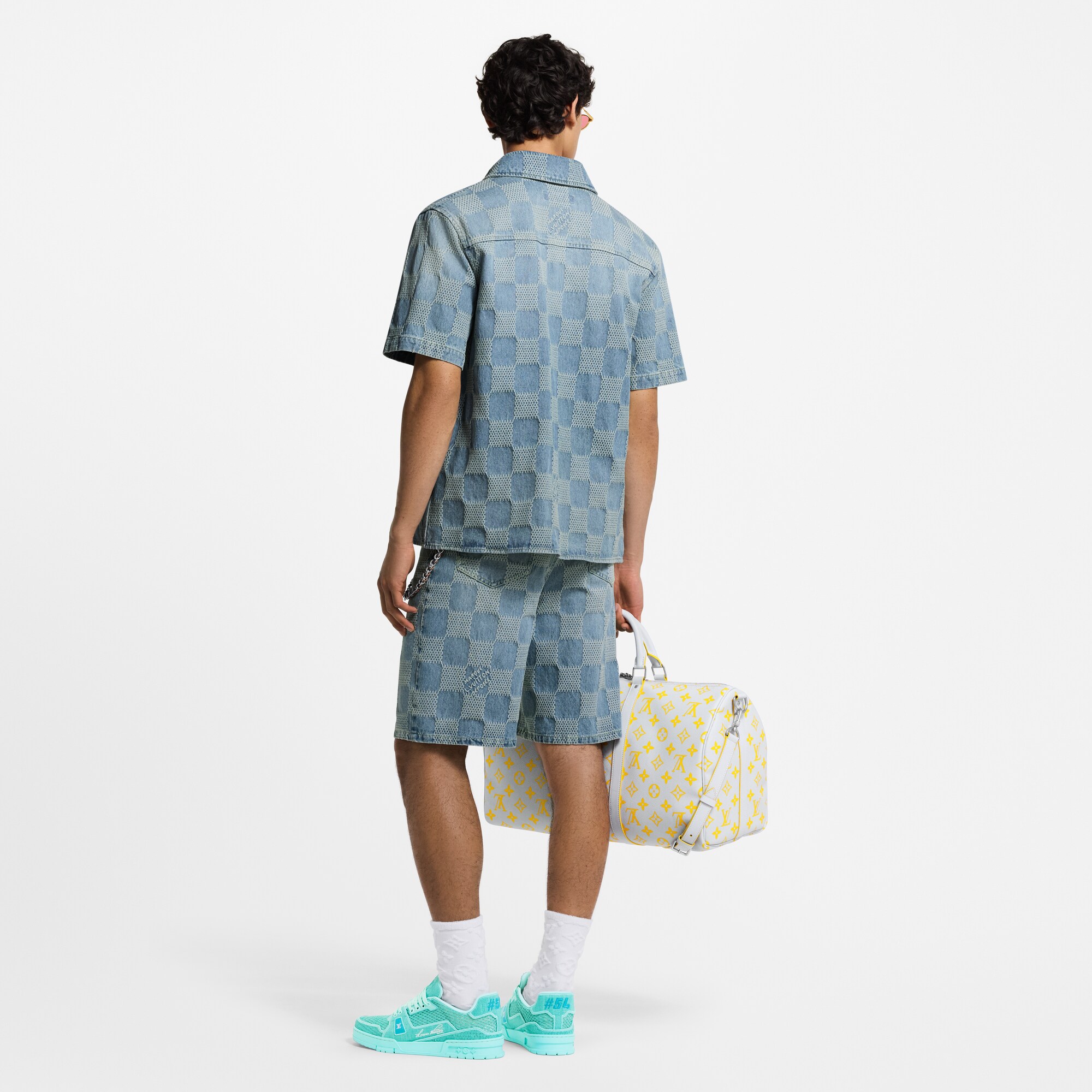  Ready to Wear Camisas Camisa de manga corta en denim Damier | Louis Vuitton ® (Ampliar producto)