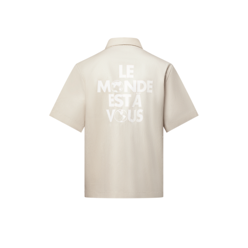 Ready to Wear Camisas Camisa de manga corta en mezcla de seda | Louis Vuitton ® (Ampliar producto)