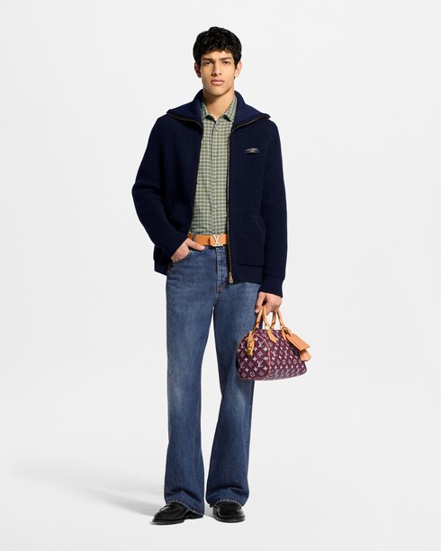 Prêt-à-Porter Chemises Check Long-Sleeved Shirt With Embellished Signature | Louis Vuitton ®
