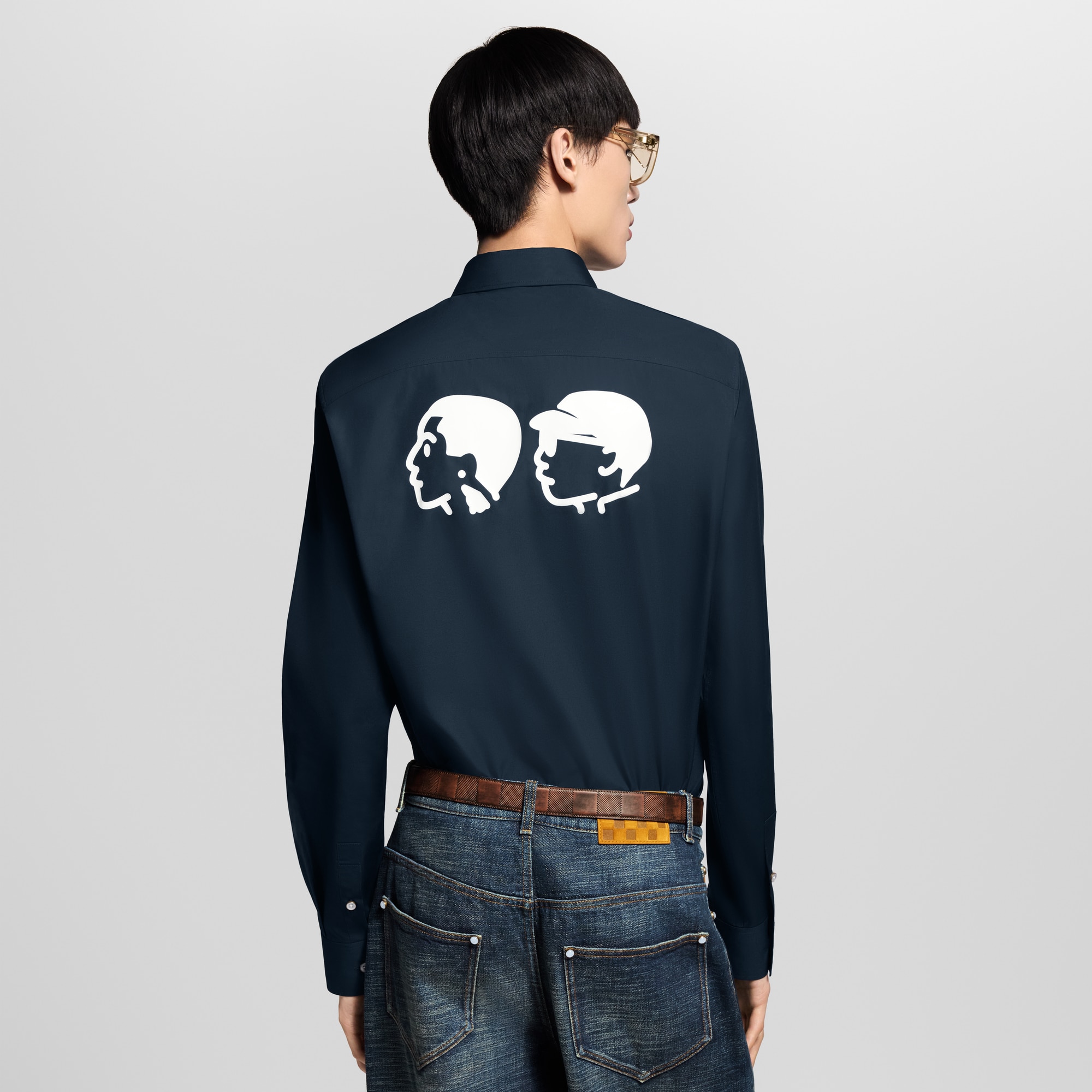  Ready to Wear Camisas Camisa de manga larga con motivo distintivo | Louis Vuitton ® (Ampliar producto)