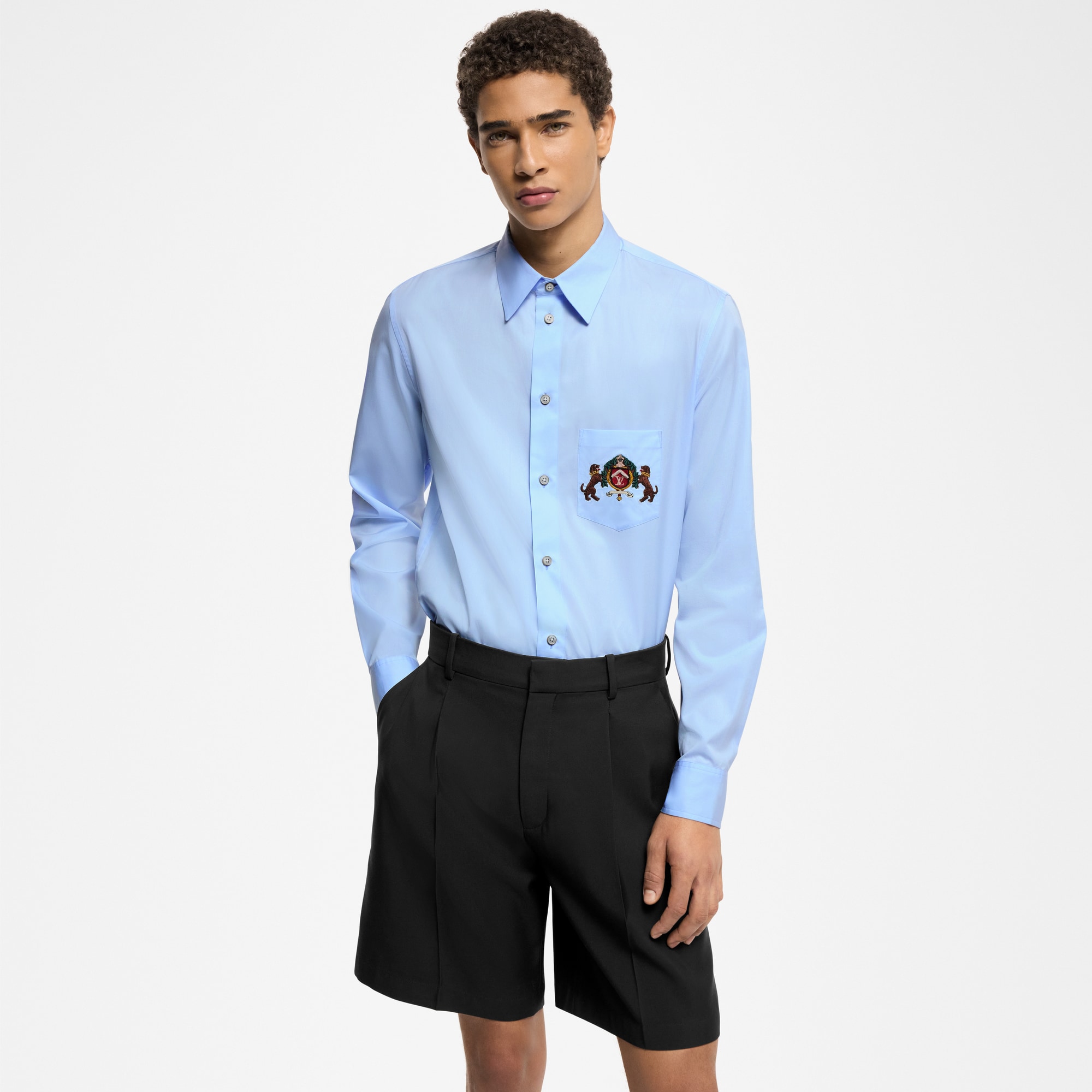  Ready to Wear Camisas Camisa de manga larga en algodón bordado | Louis Vuitton ® (Ampliar producto)